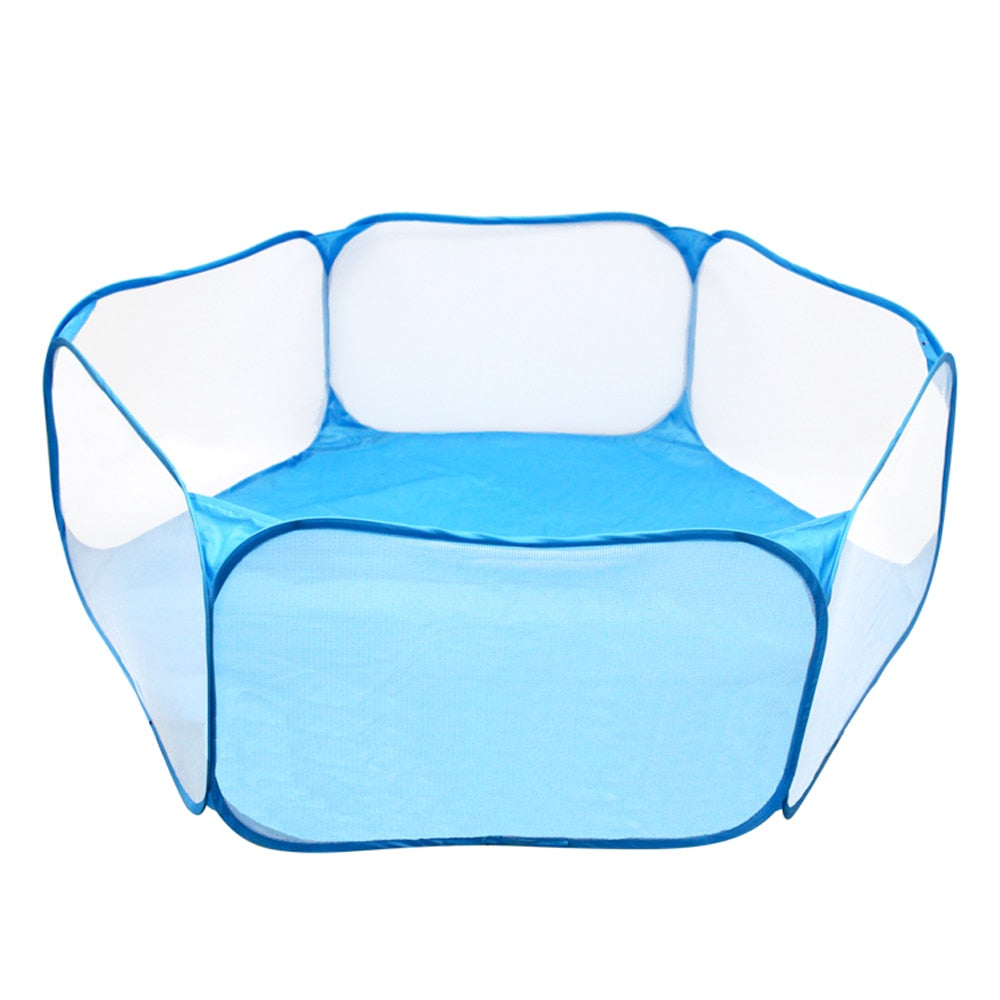 Portable  Open Indoor / Outdoor Small Animal Cage Game