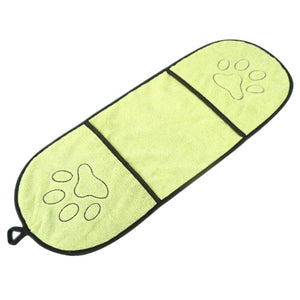 Pet Drying Towel Blanket With Pocket  For Small Medium Large Dogs