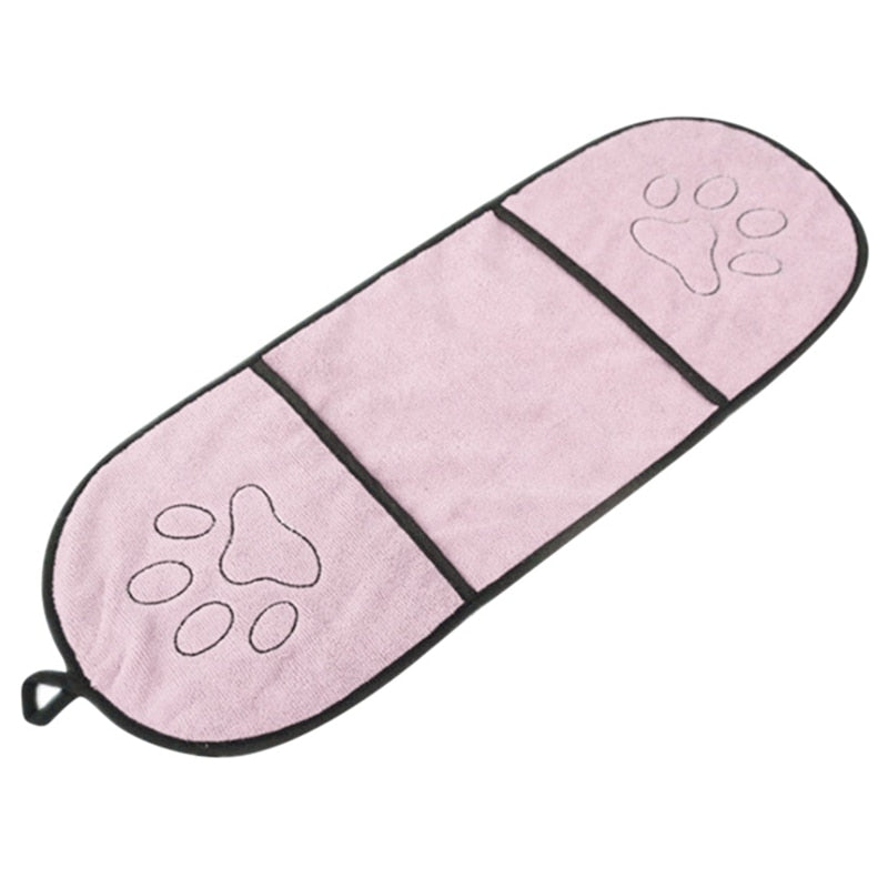 Pet Drying Towel Blanket With Pocket  For Small Medium Large Dogs