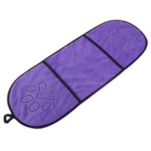 Pet Drying Towel Blanket With Pocket  For Small Medium Large Dogs