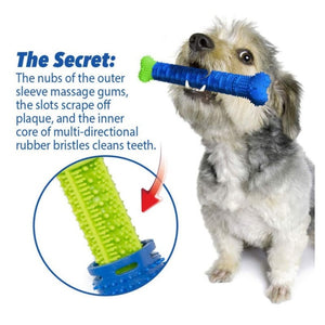 Soft Rubber Teeth Cleaning Dot Massage Toothpaste for Small dogs Pets Toothbrushes
